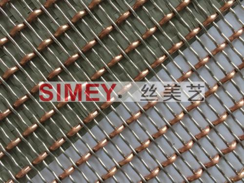 XY-0815艺术玻璃夹丝金属网