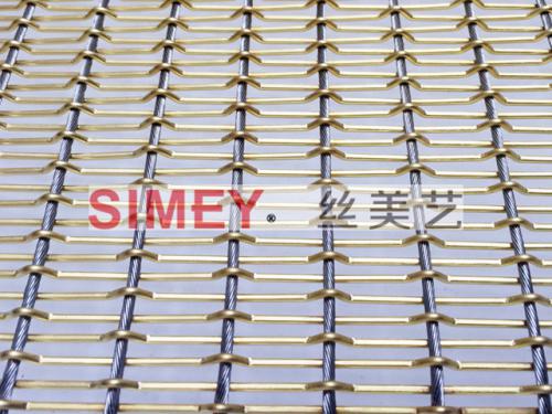 XY-2175T玻璃夹丝电梯厅装饰金属网