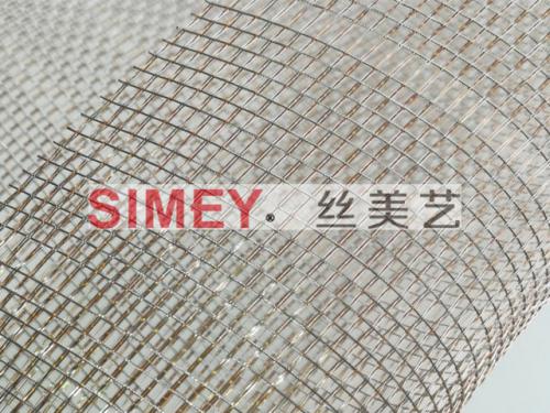 XY-R-04艺术玻璃夹胶金属网