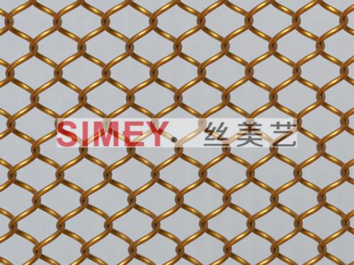 XY-AG0840金色烤漆铝网帘